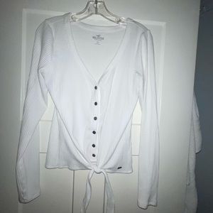 Hollister white long sleeve
